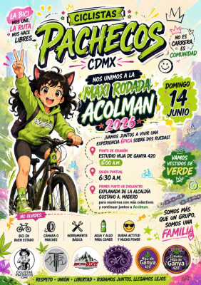 Maxi Rodada Acolman 2026 con Ciclistas Pachecos CDMX